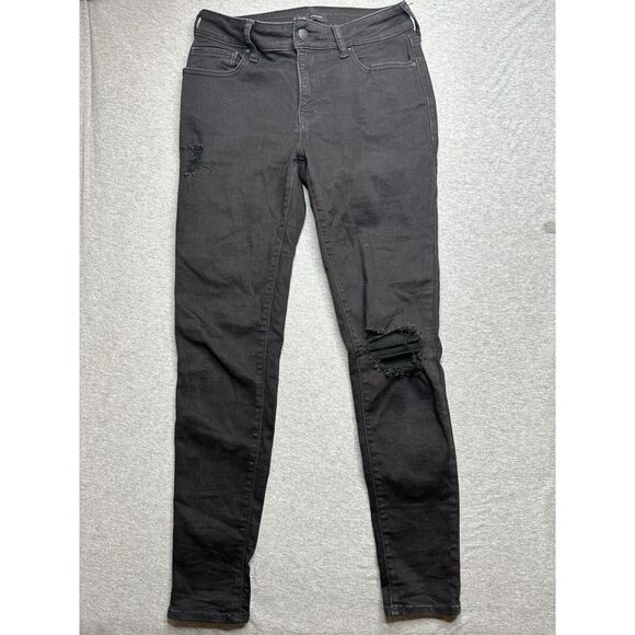 True Religion Jeans Women's Black  Size 27 Jennie Curvy High Rise‎ Skinny Denim - Picture 1 of 5
